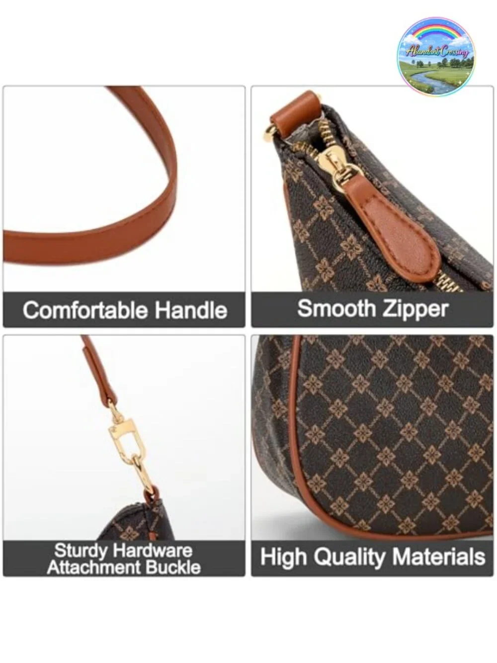 Women's Cute Hobo Shoulder Bag Faux Leather Purse with Chain Strap Retro